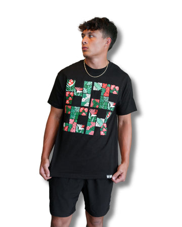 FLORAL LOGO TROPICAL T-SHIRT