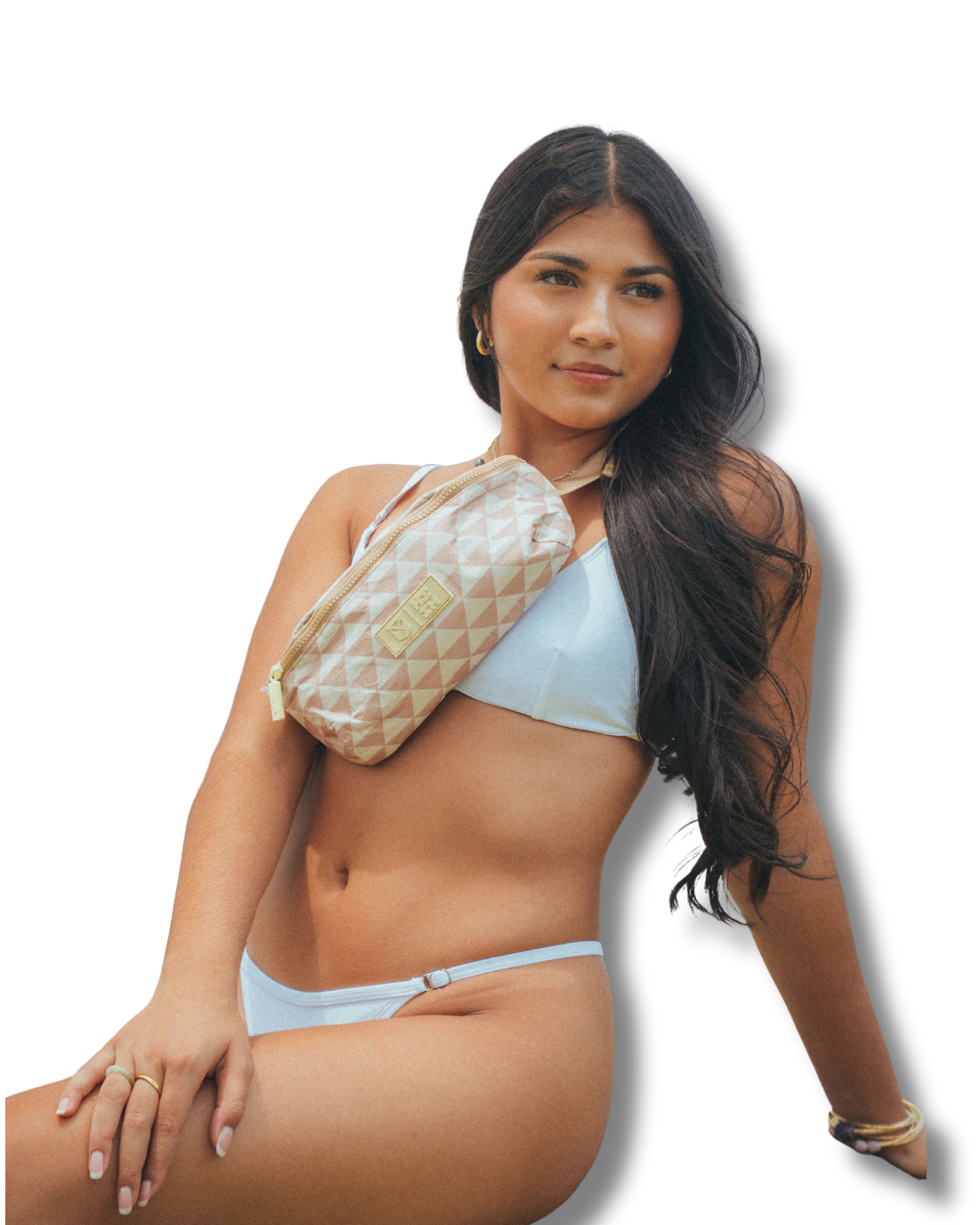 TAN TRIANGLES HIFI-VEK FANNYPACK