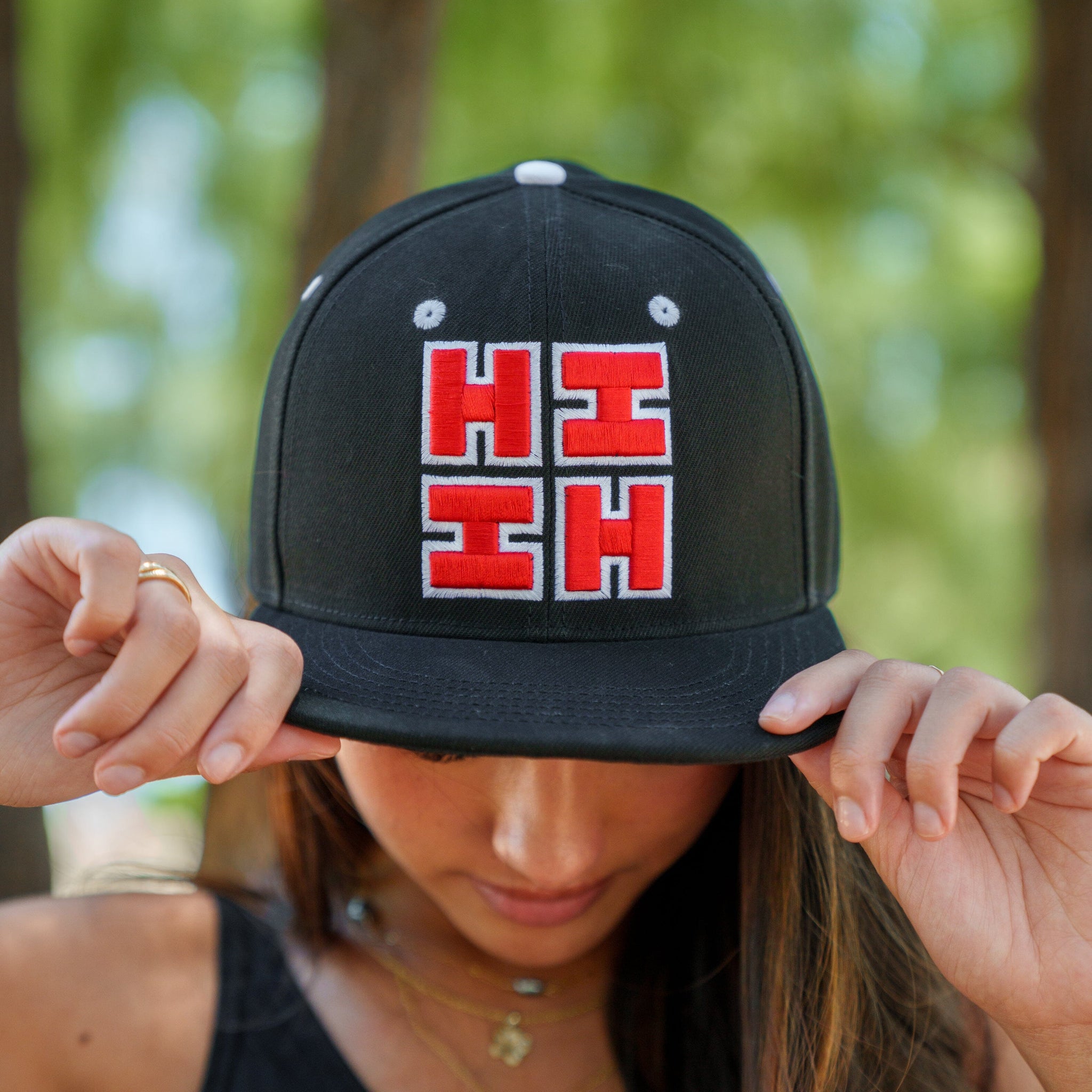 BLACK & RED HIFI LOGO HAT