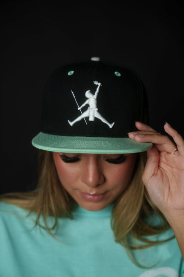 BLACK & TEAL KANAKA JUMPMAN HAT