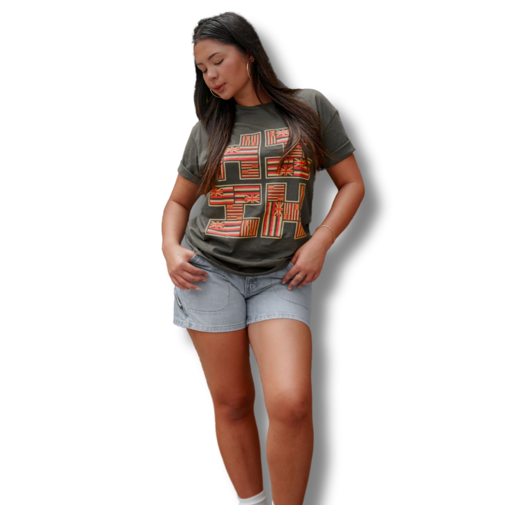 FLAG LOGO MILITARY T-SHIRT