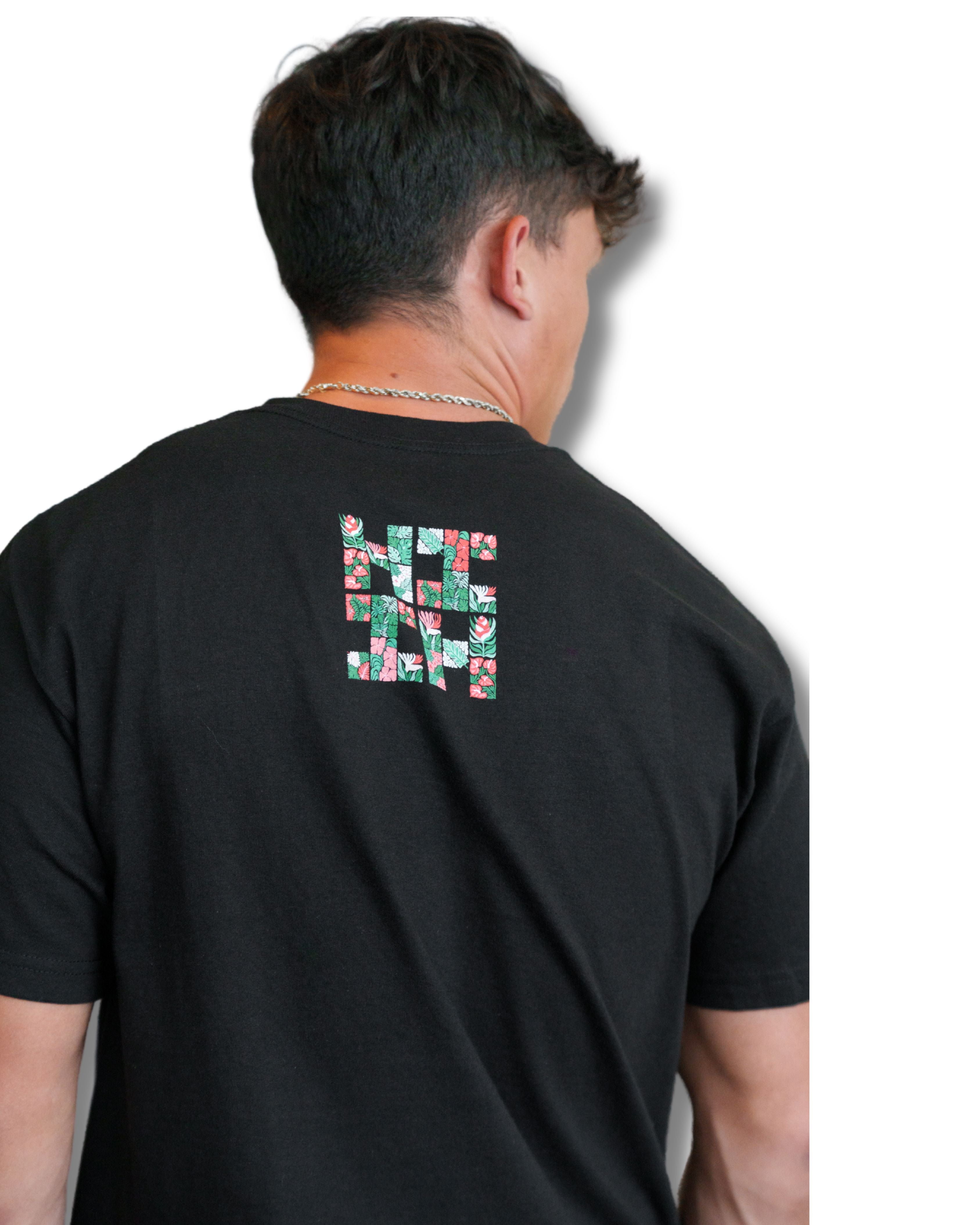 FLORAL LOGO TROPICAL T-SHIRT