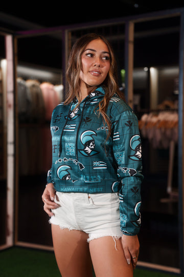 GREEN KOA WOMEN'S CROP HOODIE