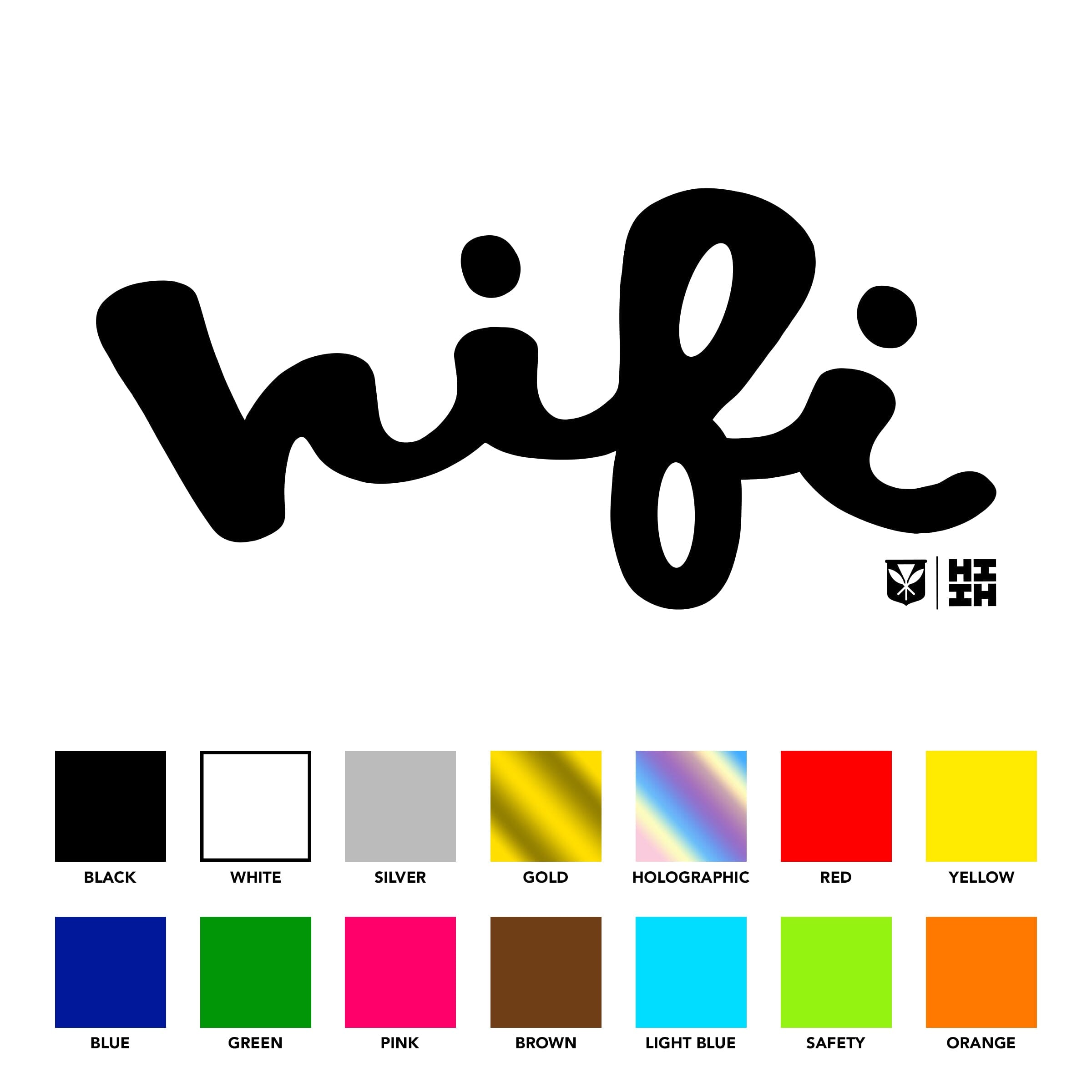 HIFI SCRIPT STICKERS