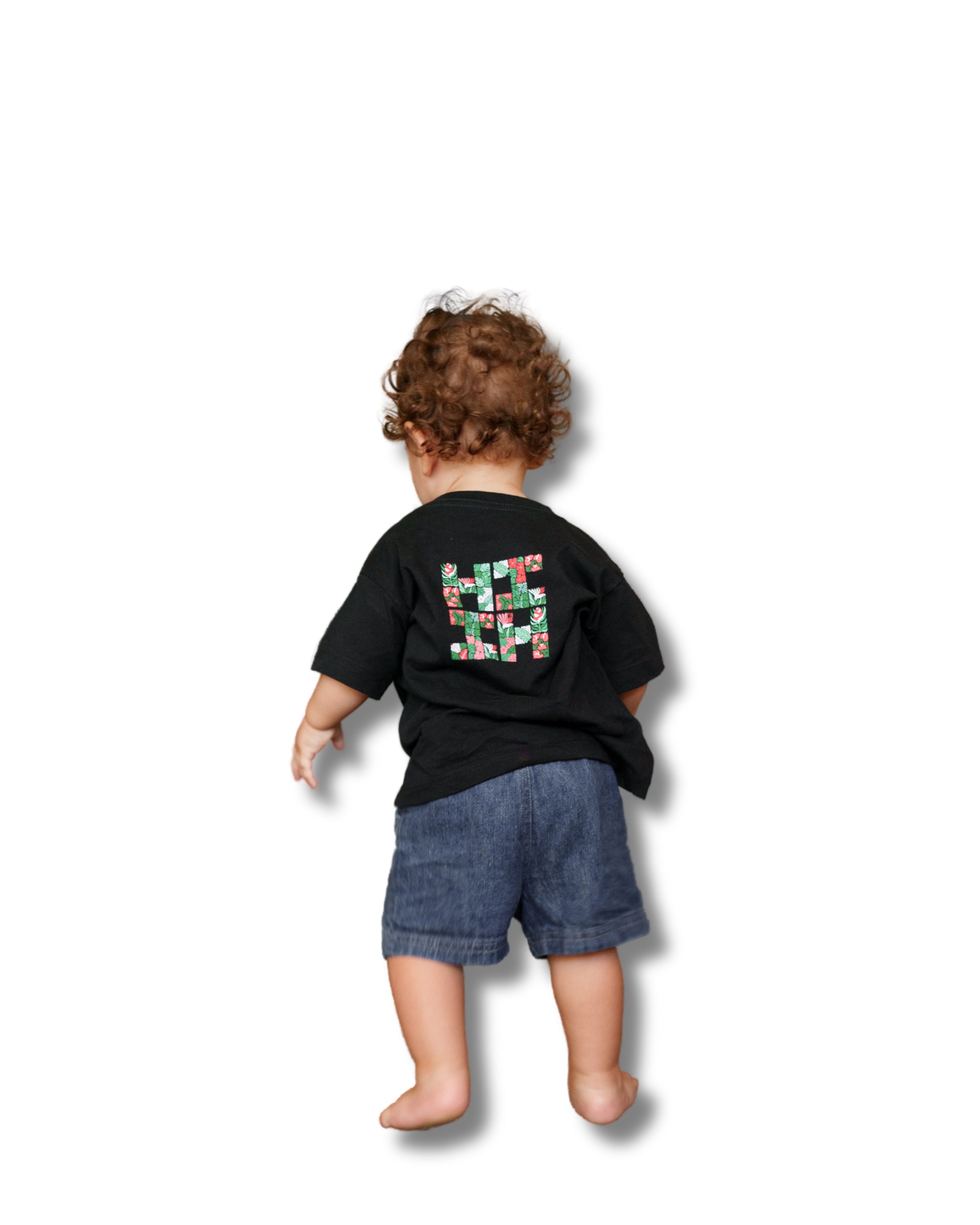 KEIKI FLORAL LOGO TROPICAL T-SHIRT