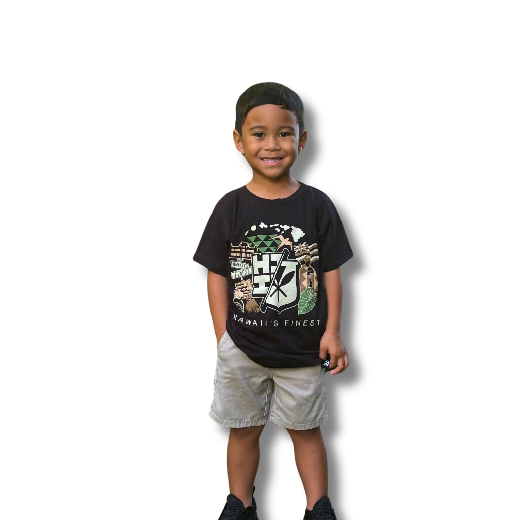 KEIKI STICKER COLLAGE CAMO T-SHIRT (ALL SALES FINAL)