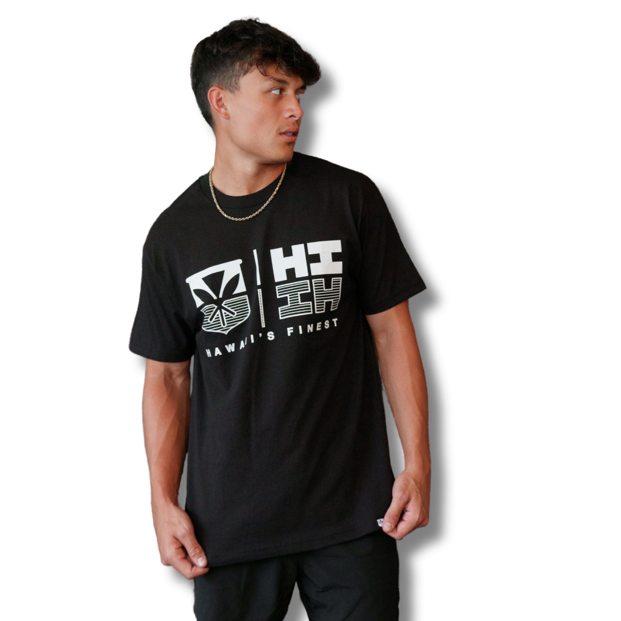 SIMPLE LOGO REFLECT WHITE T-SHIRT