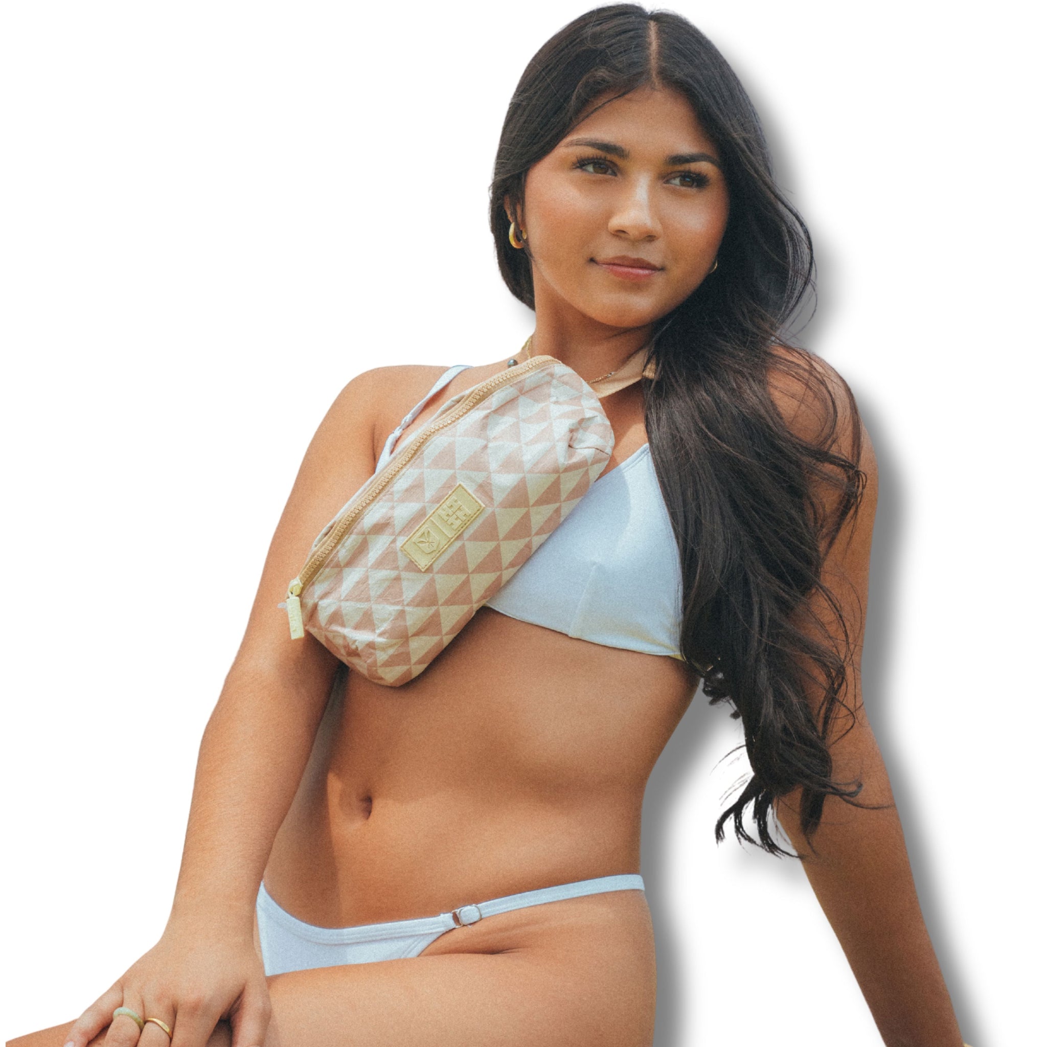 TAN TRIANGLES HIFI-VEK FANNYPACK